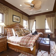 美式风格别墅装修设计效果卧室设计