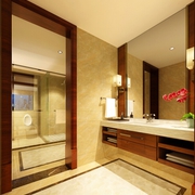 122平中式风格三居室欣赏洗手间