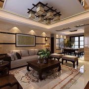精品奢华新中式住宅欣赏客厅设计