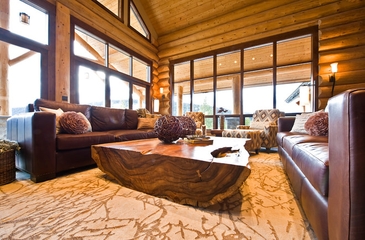 全木质美式别墅欣赏客厅设计