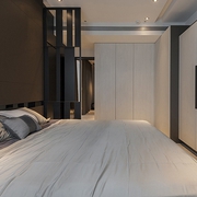 现代黑色设计效果图欣赏卧室效果