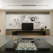 时尚现代风家居设计客厅直视图