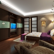 100平米新中式两居欣赏卧室