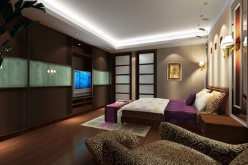 100平米新中式两居欣赏卧室