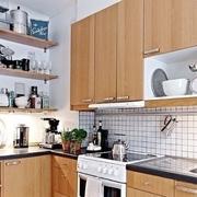 白色北欧爱情公寓欣赏厨房