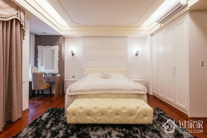 白色新古典三居欣赏卧室设计