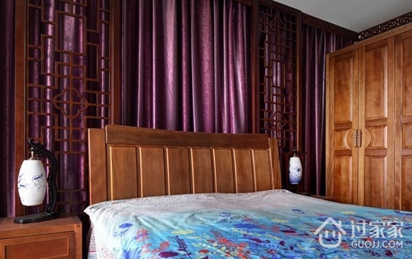 中式优雅复式住宅欣赏卧室局部