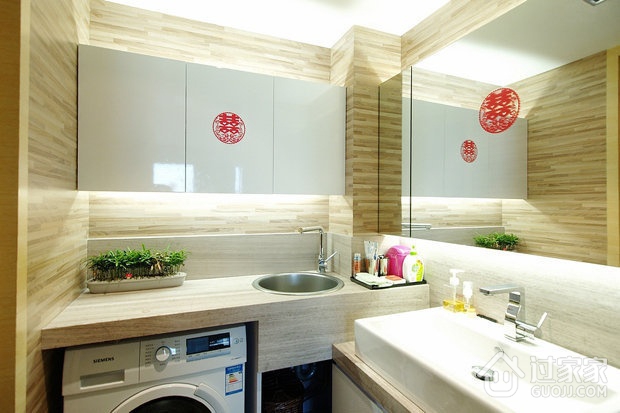 简约舒适两室两厅案例欣赏洗手间
