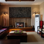 105平东南亚风格住宅欣赏客厅设计