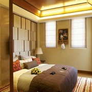 东南亚风格三居室欣赏卧室设计