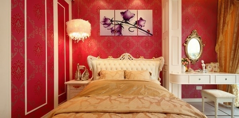 现代个性艳丽设计欣赏卧室局部