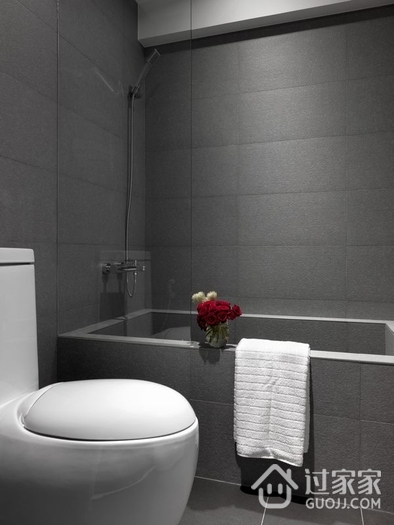 黑白时尚幸福现代住宅欣赏卫生间设计