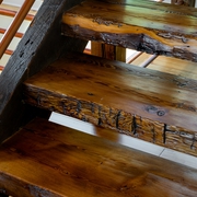 美式乡村木色别墅效果图楼梯设计