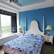 蓝色海风地中海住宅欣赏卧室效果