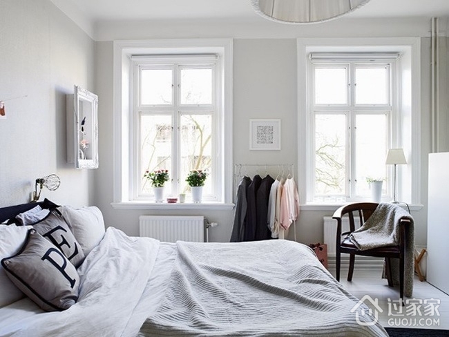 北欧灵感设计小两居欣赏卧室效果