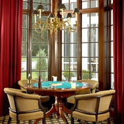 轻奢欧式风格住宅套图餐桌