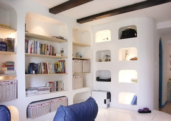 85平地中海温情住宅欣赏书房设计