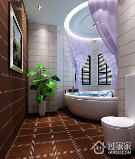 中式新古典样板房欣赏卫生间