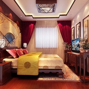 中式古朴住宅欣赏卧室