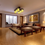 规整新中式两居室欣赏客厅灯饰