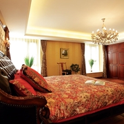 140平新中式风格住宅欣赏卧室效果