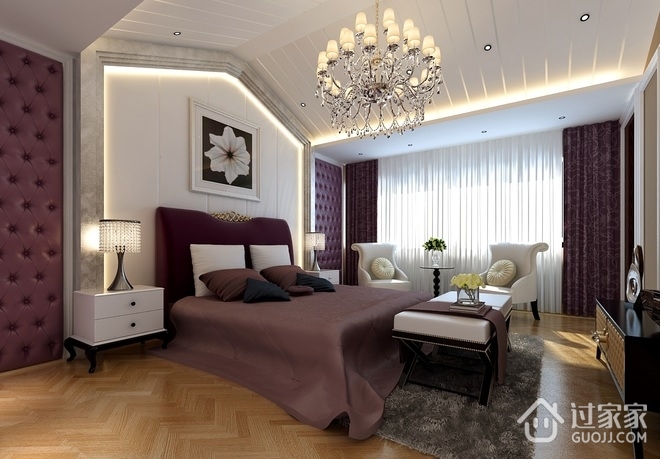 127平奢华欧式住宅欣赏卧室设计