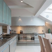 白色现代阁楼设计案例欣赏厨房橱柜