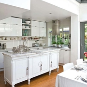 白色舒适北欧复式欣赏厨房设计