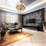 120平新古典奢华家居欣赏客厅设计