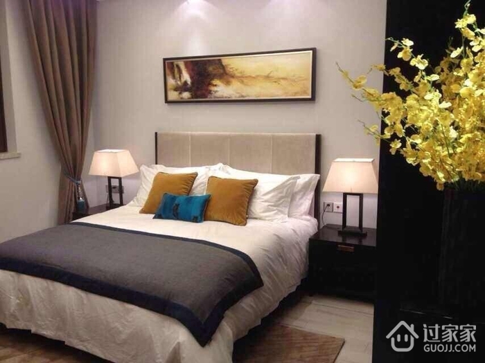 新中式风格三室两厅欣赏卧室效果