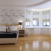 白色现代住宅案例欣赏卧室
