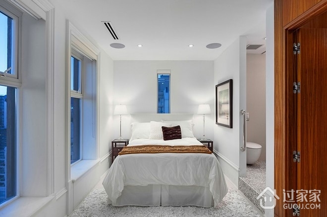 白色现代阳光样板房欣赏卧室陈设