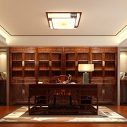 122平中式风格三居室欣赏书房设计