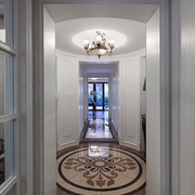白色新古典三居室欣赏过道设计