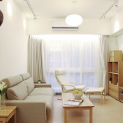 白色清爽日式风格欣赏客厅