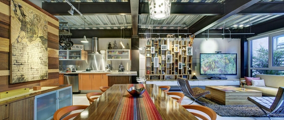 现代彩色丛林住宅欣赏厨房