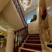 欧式风格住宅效果图设计楼梯