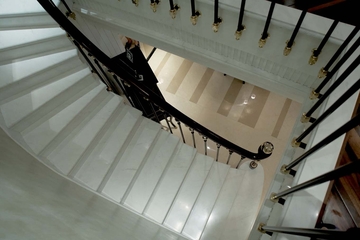 新古典别墅装饰套图楼梯俯视图