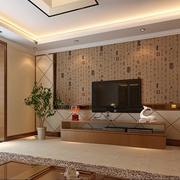 77平新中式住宅欣赏客厅设计