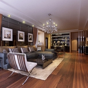 120平现代风格案例欣赏客厅设计