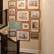 现代风格住宅套图楼梯照片墙