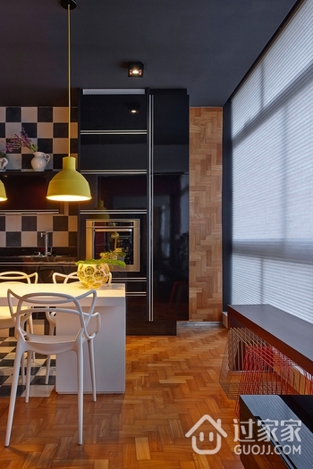 现代舒适彩色公寓欣赏厨房局部设计