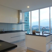顶层高级现代公寓欣赏厨房效果图