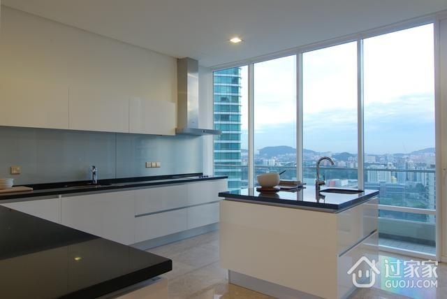 顶层高级现代公寓欣赏厨房效果图