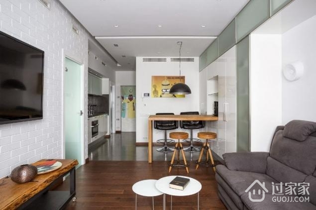 52平现代质感住宅欣赏客厅设计