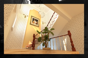 地中海风格设计样板房欣赏楼梯
