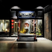 中式奢华艺术品住宅欣赏客厅过道