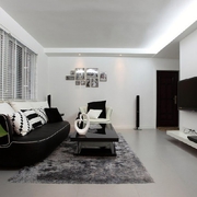 82平白色简约住宅欣赏客厅设计