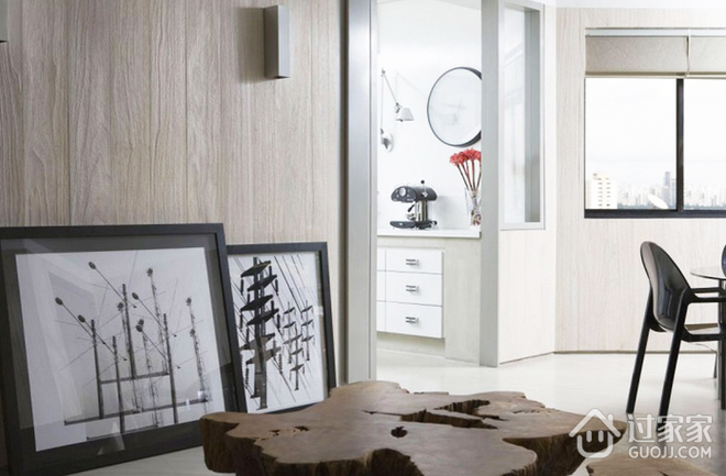 白色简约两居室设计欣赏客厅陈设设计