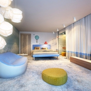现代顶层复式公寓欣赏卧室效果